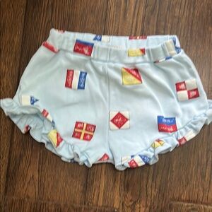 The Beaufort Bonnet Company Blue Nautical Flag Shorts